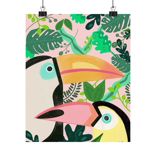 Two Toucan vertical poster