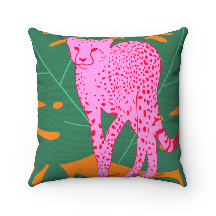 A Quick Cheetah Square Pillow