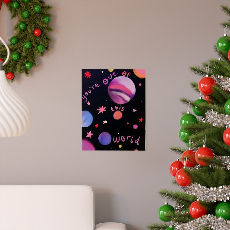 Out of this world vertical poster