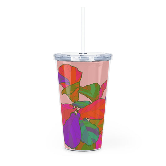 Funky Fiddle Plastic Tumbler with Straw