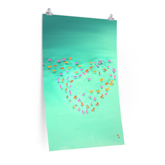 Fish Love vertical poster