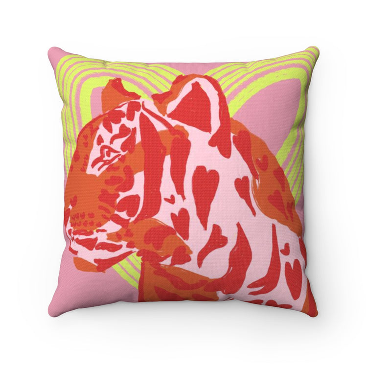 Lovey Tiger Square Pillow