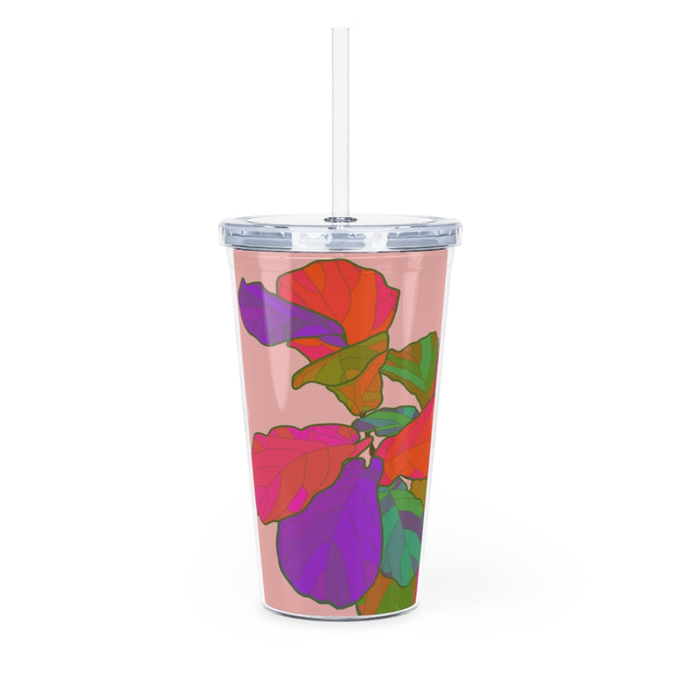 Funky Fiddle Plastic Tumbler with Straw