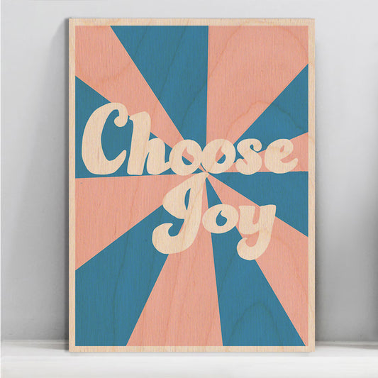 Choose Joy Wooden Wall Art