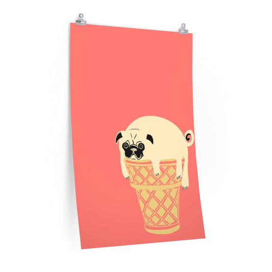 Pancakes and Ice Cream vertical poster