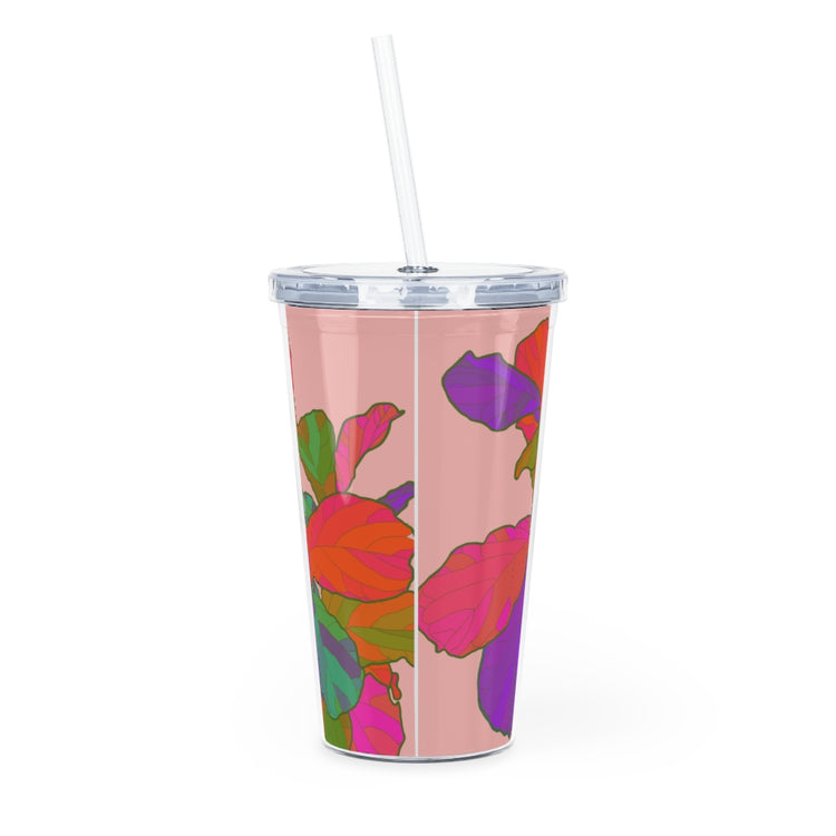 Funky Fiddle Plastic Tumbler with Straw