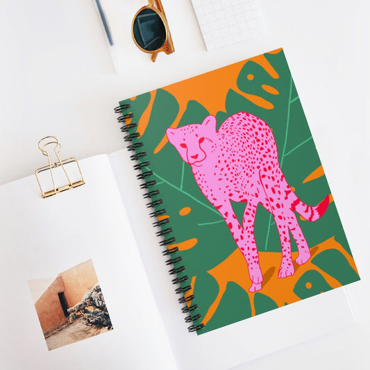 A Quick Cheetah Spiral Notebook
