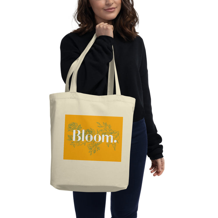 Bloom Mustard Eco Tote Bag
