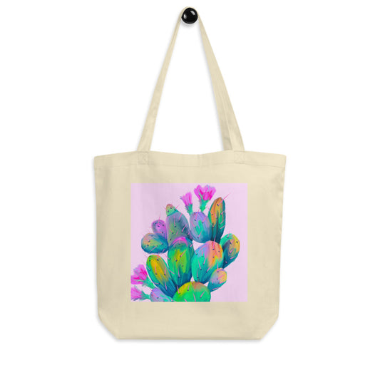 Pink Prickly Pear Eco Tote Bag
