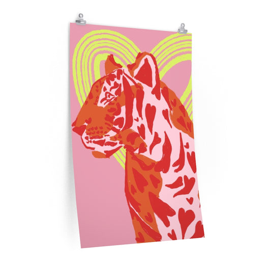 Lovey Tiger vertical poster