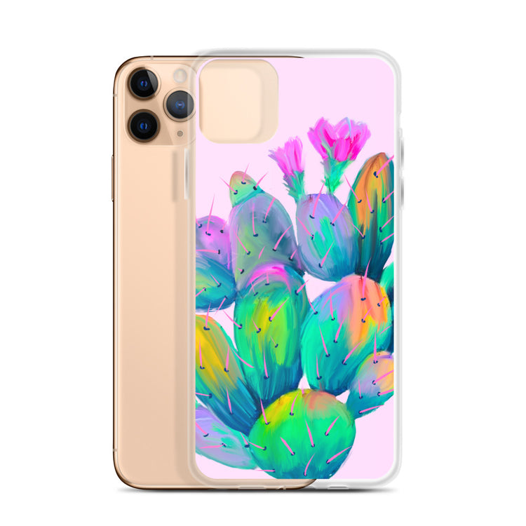 Pink Prickly Pear iPhone Case