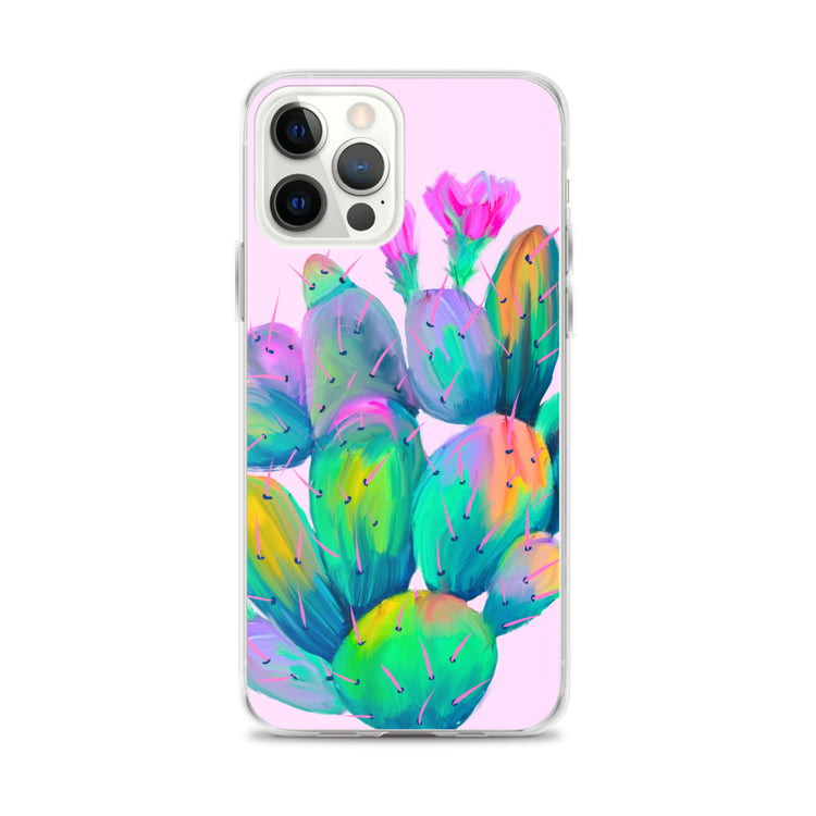 Pink Prickly Pear iPhone Case