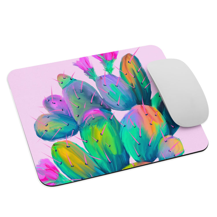Pink Prickly Pear Mouse pad